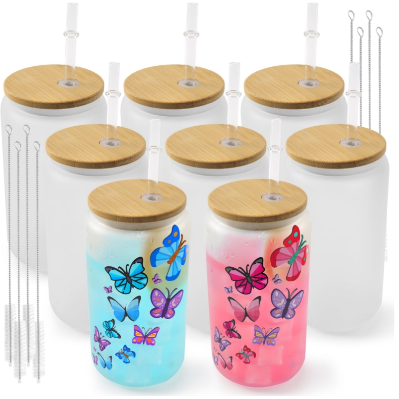Sublimation Mug Blank - HTVRONT 8-24 Pack Frosted Sublimation Glass