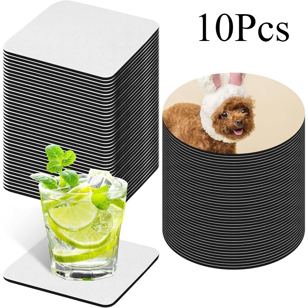 10 Pcs Sublimation Coasters Bl - Sublimation Mug Blank avaliação e preço