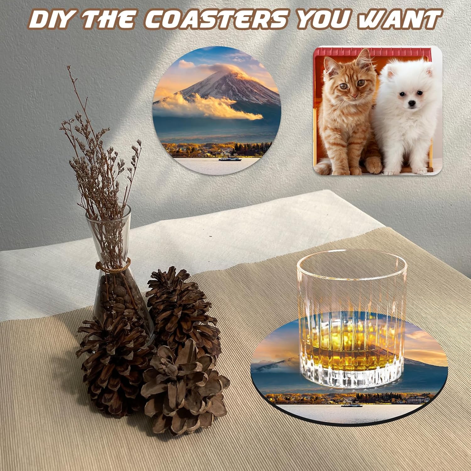 10 Pcs Sublimation Coasters Bl - Sublimation Mug Blank avaliação e preço