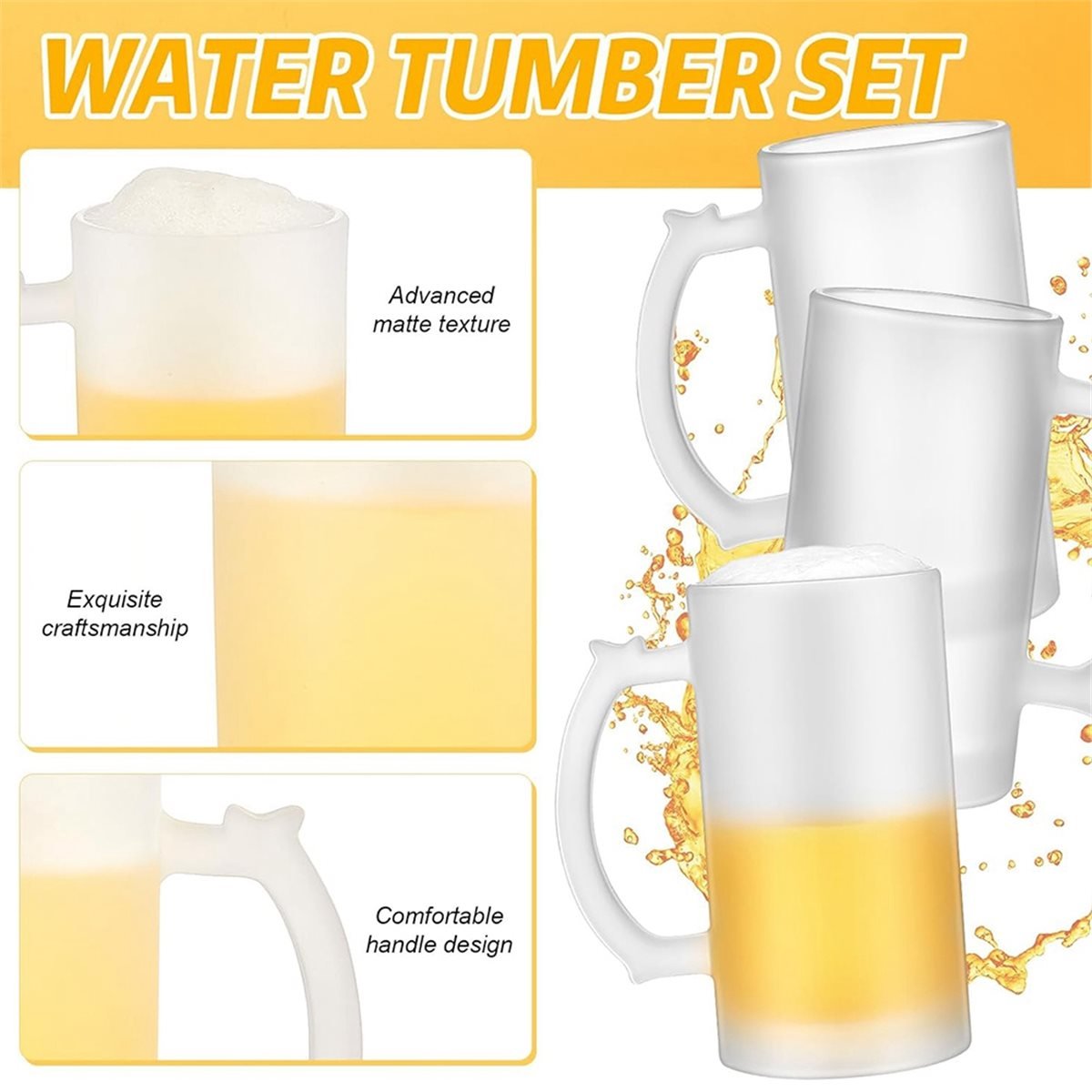 2 Pcs Sublimation Blank Beer M - Sublimation Mug Blank avaliação e preço