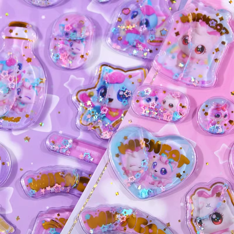 1PC Kawaii 3D Puffy Shaker Sti - Foil Transfer Machine avaliação e preço