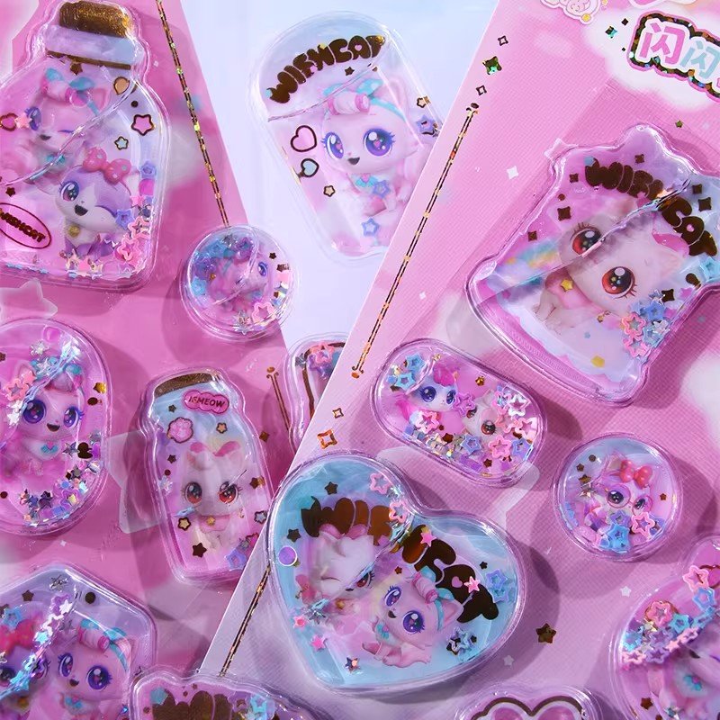 1PC Kawaii 3D Puffy Shaker Sti - Foil Transfer Machine avaliação e preço