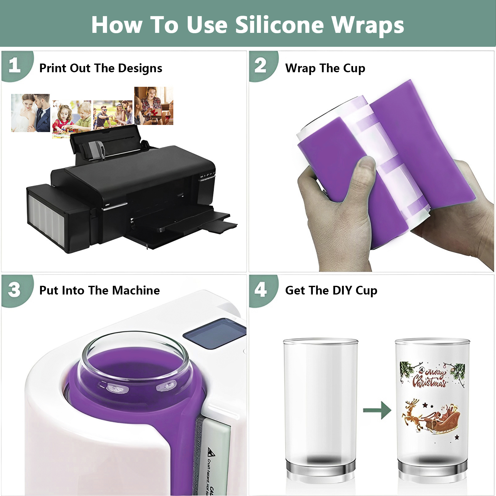 3pcs Sublimation Tumblers Wrap - Sublimation Mug Blank avaliação e preço