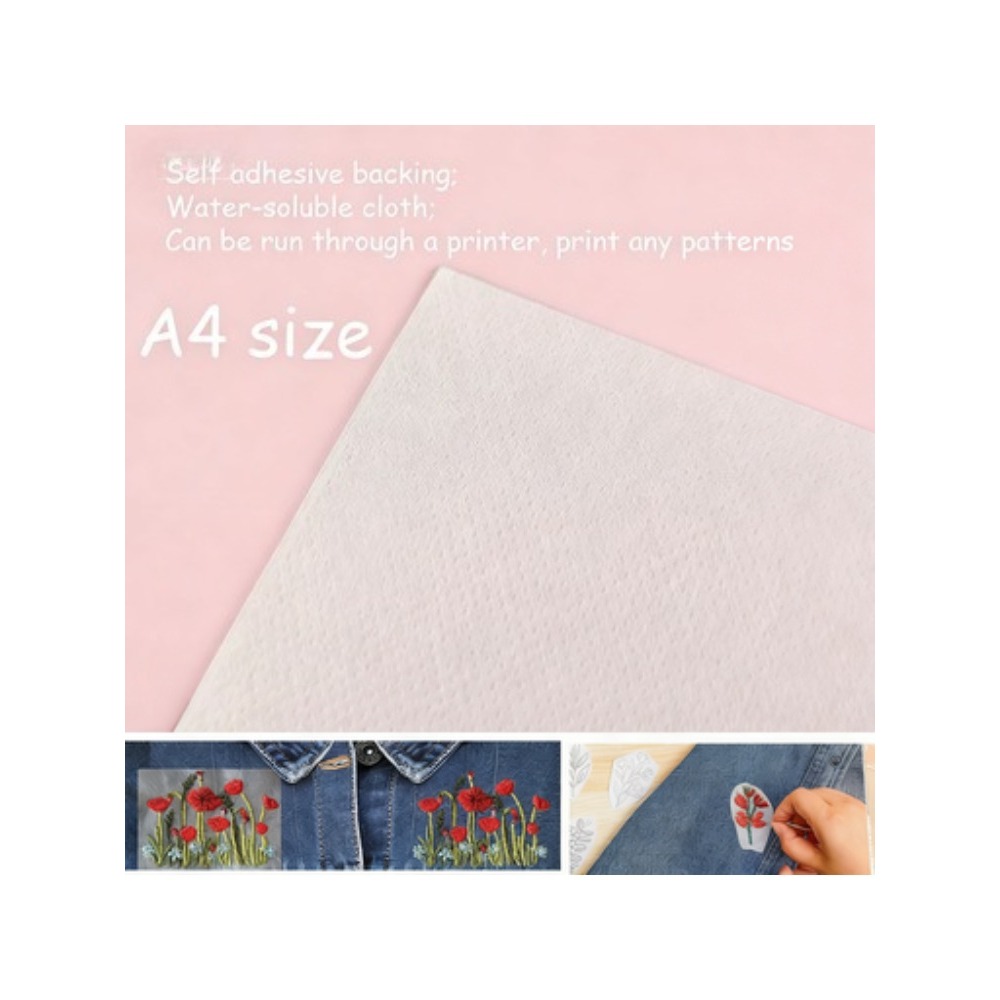 5 sheets A4 Custom Printing Pr - Embroidery Stabilizer Backing avaliação e preço