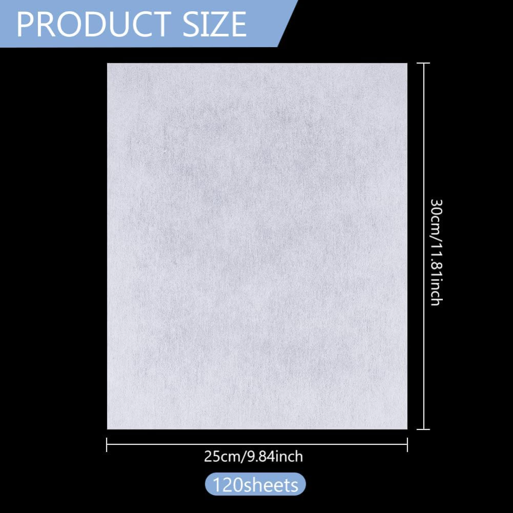 120 Sheets No Show Mesh Embroi - Embroidery Stabilizer Backing avaliação e preço