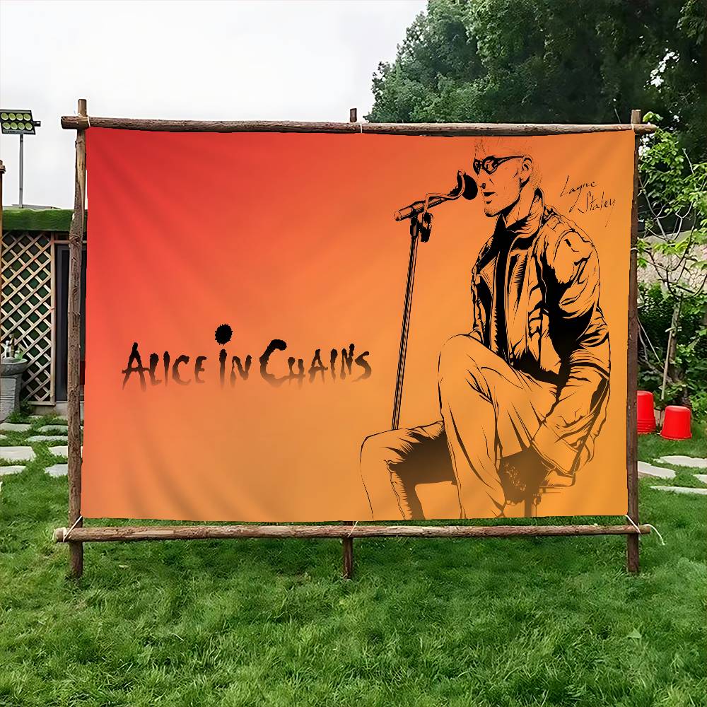 Retro Music Alice In Chains Ad - Commercial Banner Printing avaliação e preço