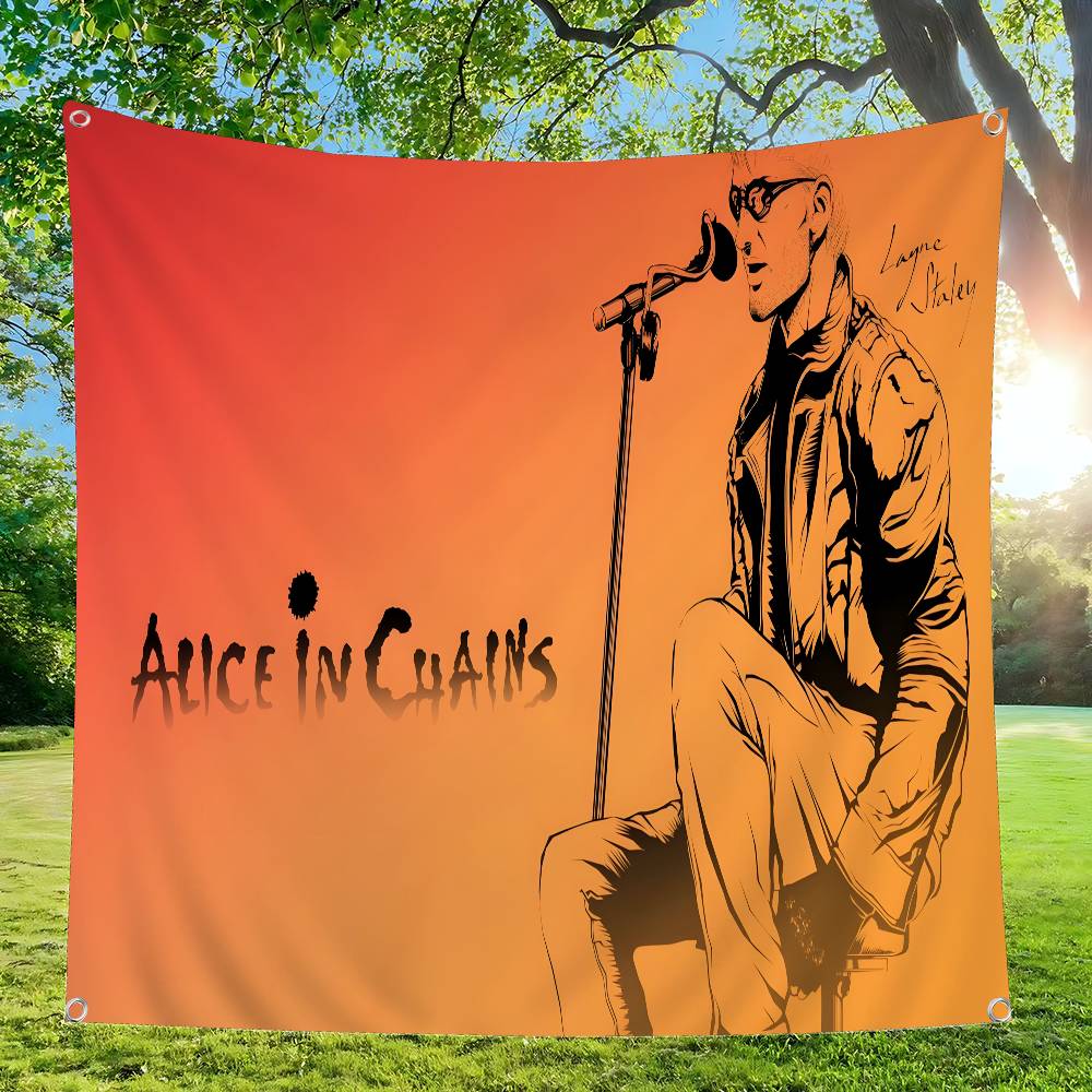 Retro Music Alice In Chains Ad - Commercial Banner Printing avaliação e preço