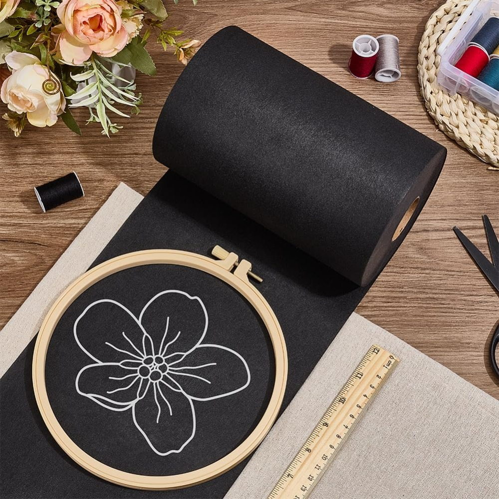 Black Cut Away Embroidery Stab - Embroidery Stabilizer Backing avaliação e preço