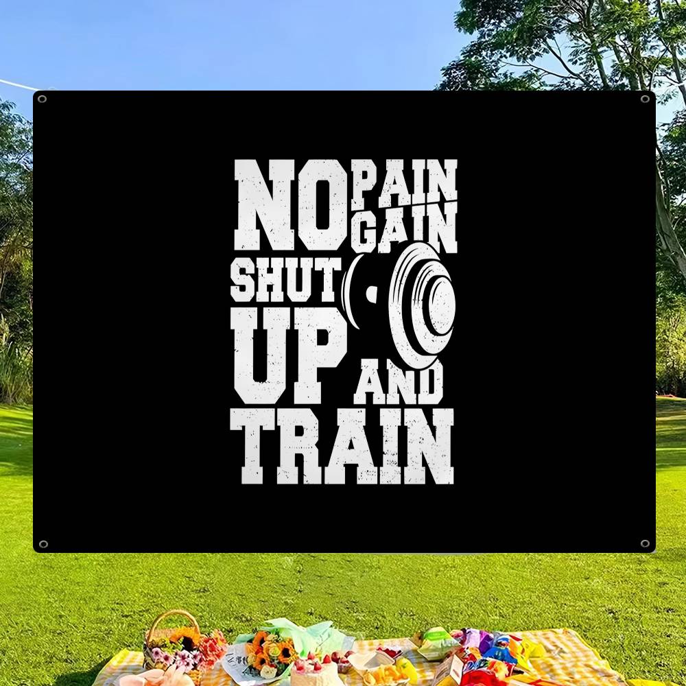 No Pain No Gain GYM Advanced P - Commercial Banner Printing avaliação e preço