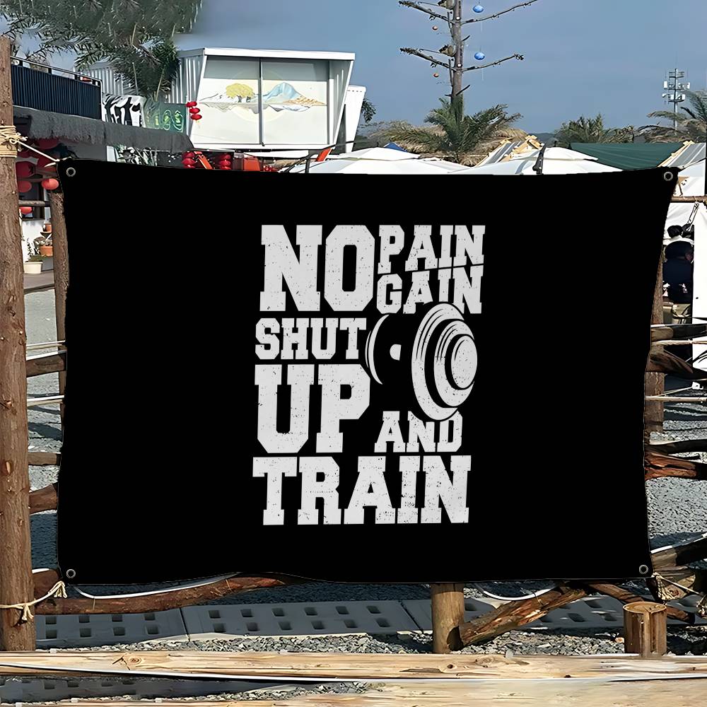 No Pain No Gain GYM Advanced P - Commercial Banner Printing avaliação e preço
