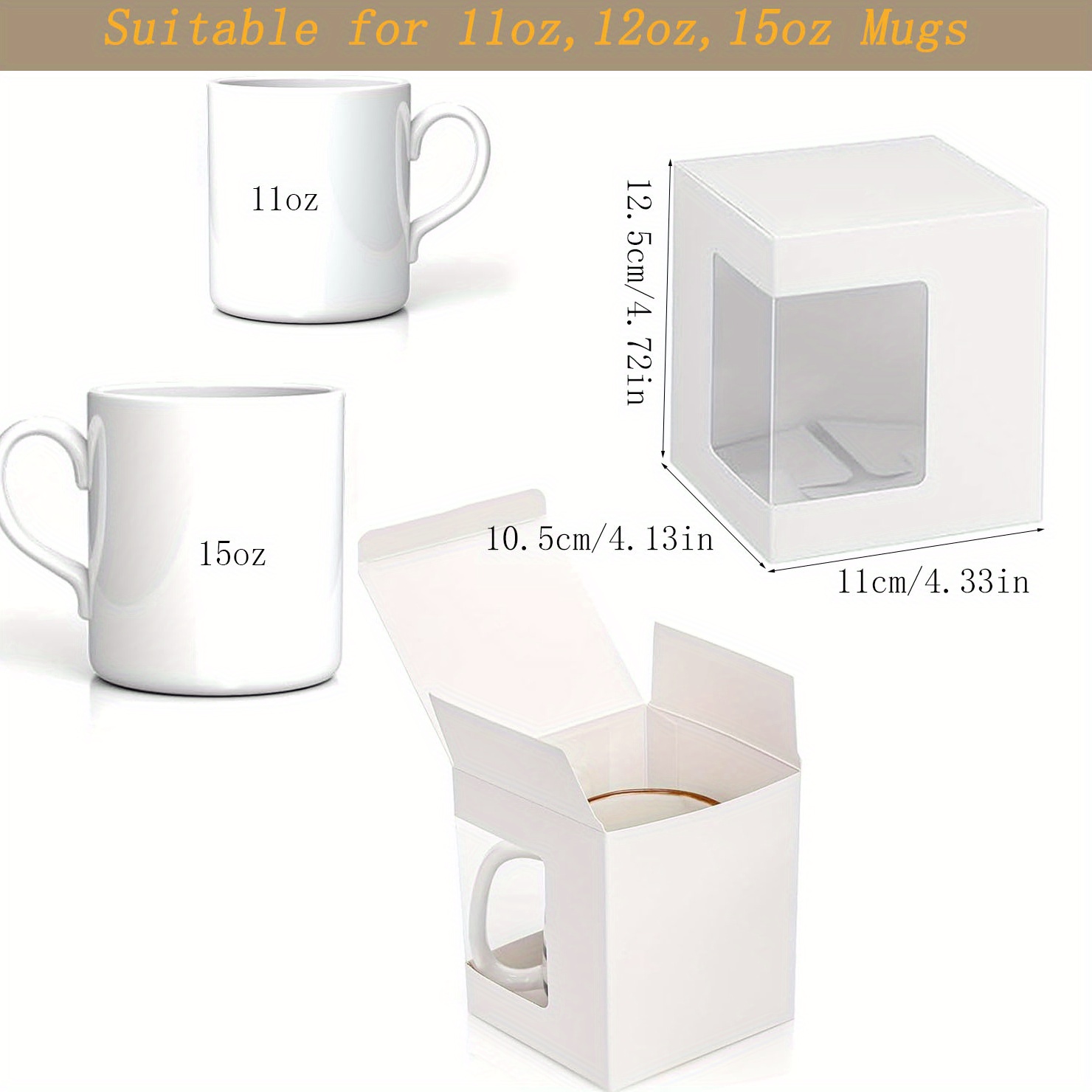 12Pack Gift Boxes for Sublimat - Sublimation Mug Blank avaliação e preço