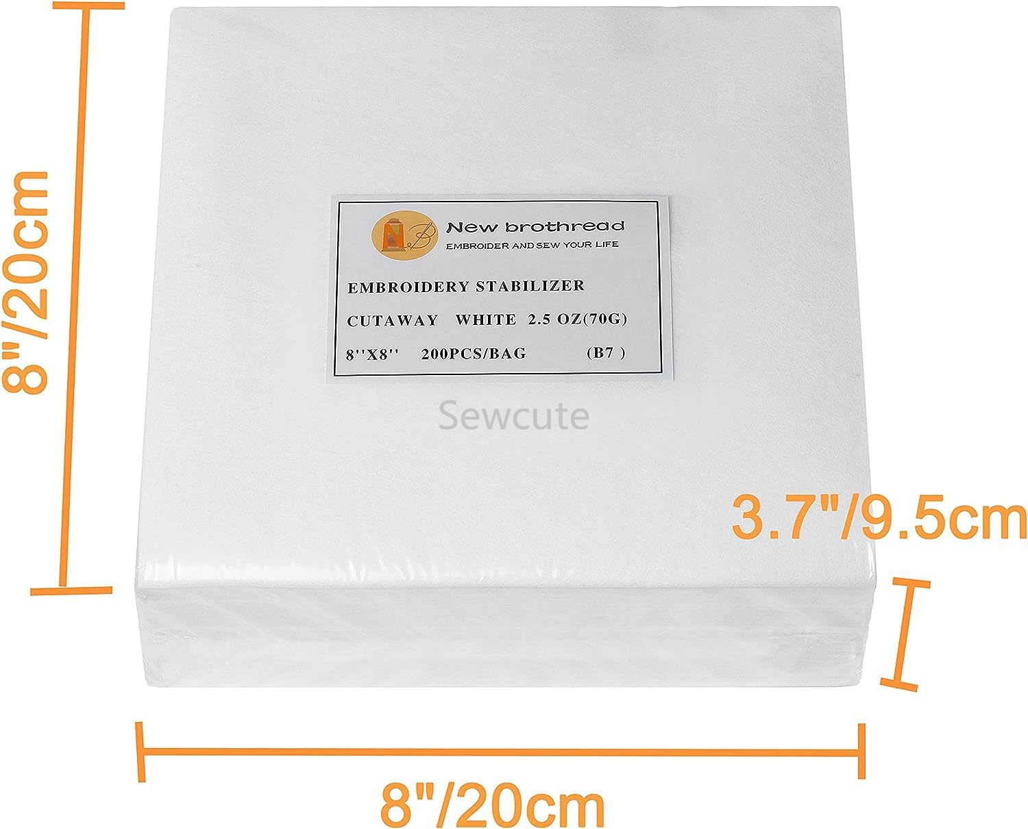 100sheets New brothread Cut Aw - Embroidery Stabilizer Backing avaliação e preço