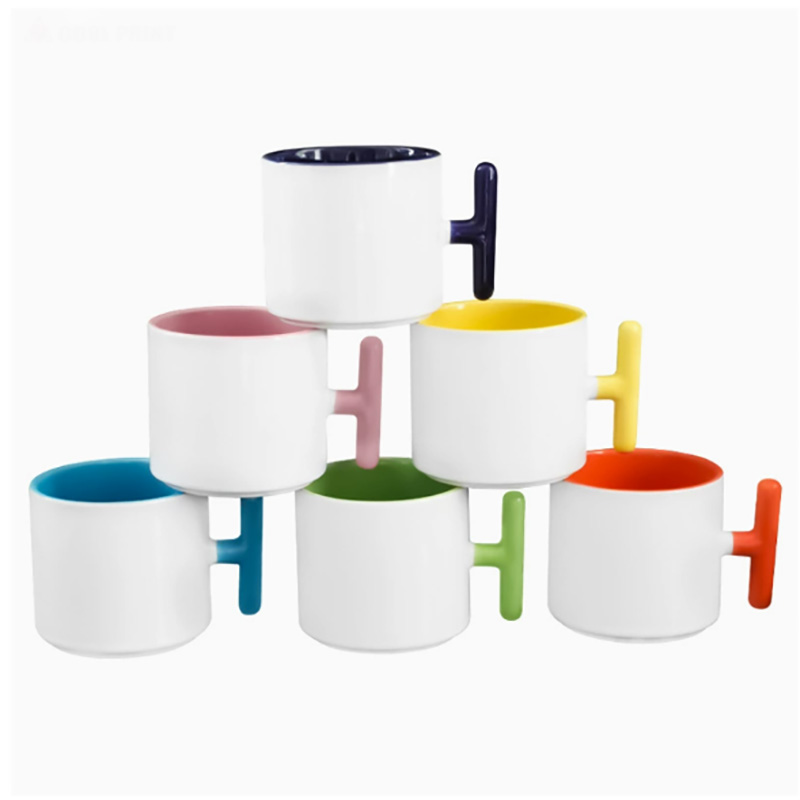 2PCS Creativity T-shaped handl - Sublimation Mug Blank avaliação e preço