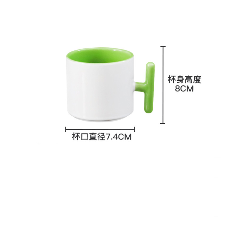 2PCS Creativity T-shaped handl - Sublimation Mug Blank avaliação e preço