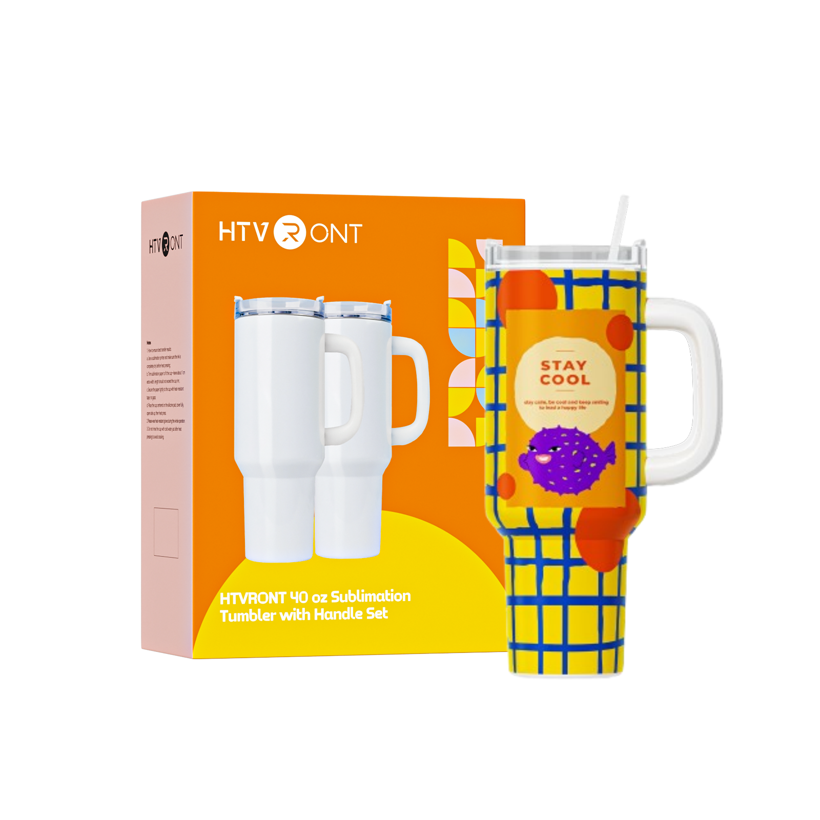 HTVRONT 2 Pack 40oz Sublimatio - Sublimation Mug Blank avaliação e preço