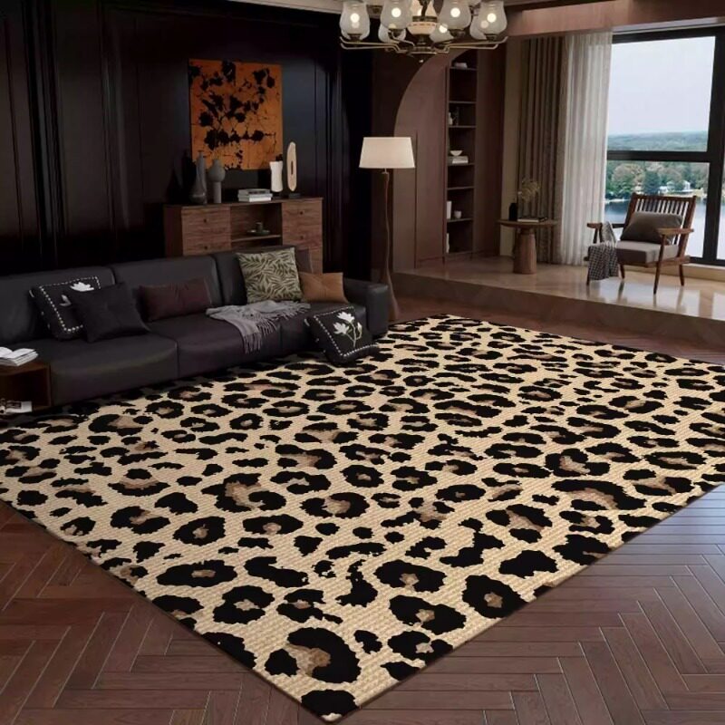 Retro Leopard Print Living Roo - Commercial Printing Online avaliação e preço