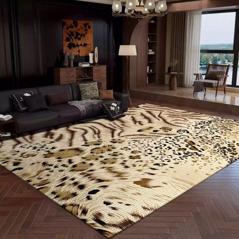 Retro Leopard Print Living Roo - Commercial Printing Online avaliação e preço